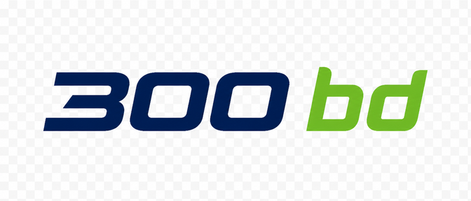 300 bd নীয়ন লোগো